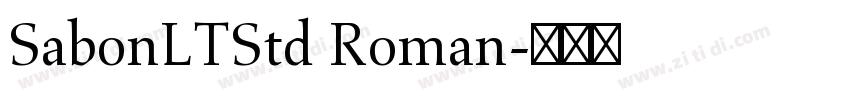 SabonLTStd Roman字体转换